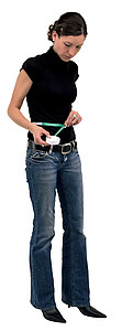 Body measuring tape to determine Body Mass Index, 150cm, packed in a gift box,colour white