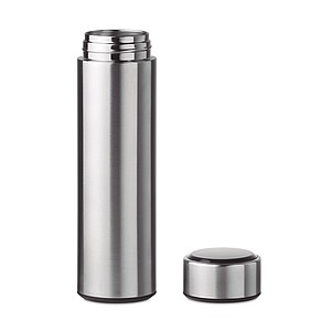 Bottle with touch thermometer