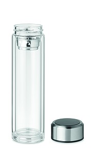 Bottle with touch thermometer