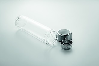 Bottle with touch thermometer