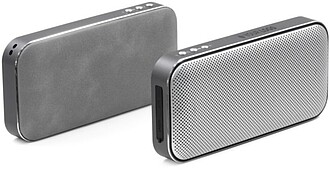 BrandCharger Nano Charge wireless speaker, black/silver