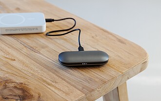 Brandcharger wireless earbuds Aria, gun metal