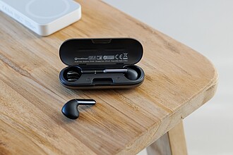 Brandcharger wireless earbuds Aria, gun metal