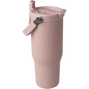 Bronx 900 ml RCS recycled stainless steel copper vacuum insulated tumbler with dual function lid, dusty pink