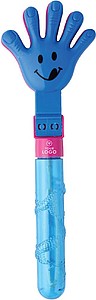 Bubble blower (50 ml) and hand clapper in one.