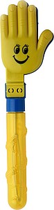 Bubble blower (50 ml) and hand clapper in one.
