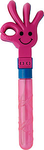 Bubble blower (50 ml) and hand clapper in one.