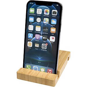 Bubup bamboo 2-angled tablet and phone stand, wood