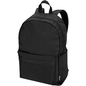 Byron 14" GRS recycled city laptop backpack 16L, solid black