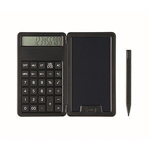 Calculator with LCD tablet, black
