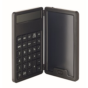 Calculator with LCD tablet, black