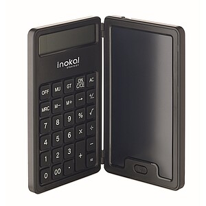 Calculator with LCD tablet, black