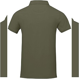 Calgary short sleeve mens polo, forest green