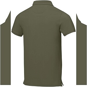 Calgary short sleeve mens polo, forest green