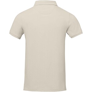 Calgary short sleeve mens polo, sandstone