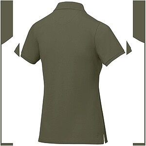 Calgary short sleeve womens polo, forest green