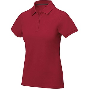 Calgary short sleeve womens polo, red, XS