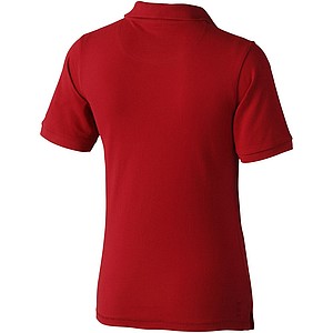 Calgary short sleeve womens polo, red, XS