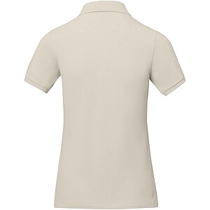 Calgary short sleeve womens polo, sandstone