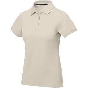 Calgary short sleeve womens polo, sandstone