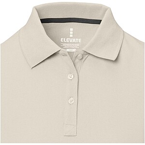 Calgary short sleeve womens polo, sandstone