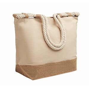 Canvas beach bag, beige