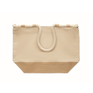 Canvas beach bag, beige
