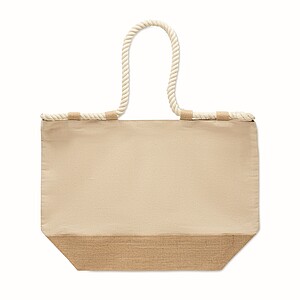 Canvas beach bag, beige