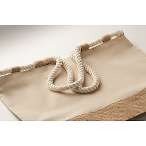 Canvas beach bag, beige