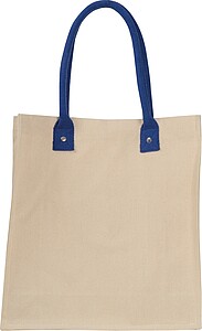 CANVAS shopper with long handles, blue