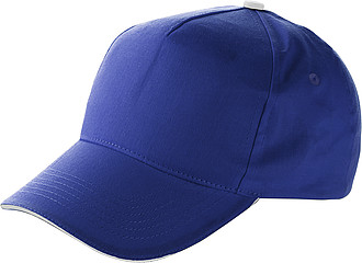 Cap with sandwich peakCobalt blue