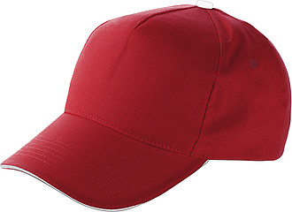 Cap with sandwich peakRed