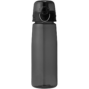 Capri sports bottle, transparent black