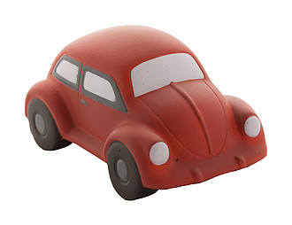 Car shaped antistress ball, red