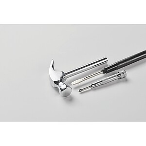 Carbon steel claw hammer, silver