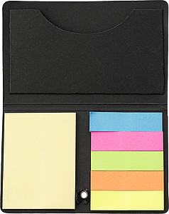 Card case with sticky tabsWhite