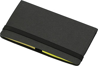 Card case with sticky tabsWhite