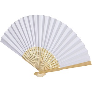 Carmen hand fan, white