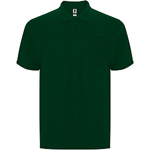 Centauro Premium short sleeve unisex polo, bottle green