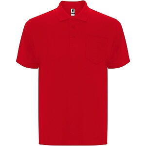 Centauro Premium short sleeve unisex polo, red