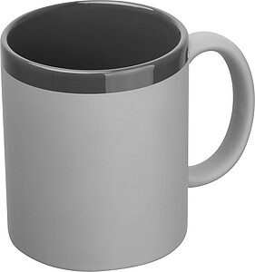 Ceramic mug, 300 ml, grey