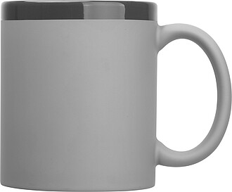 Ceramic mug, 300 ml, grey
