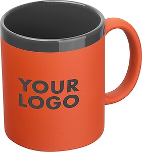 Ceramic mug, 300 ml, orange