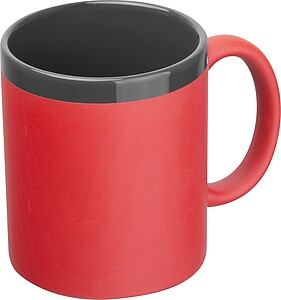 Ceramic mug, 300 ml, red