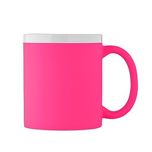 Ceramic mug 300ml, neon fuchsia
