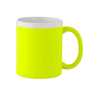 Ceramic mug 300ml, neon yellow