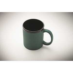 Ceramic mug for laser 300 ml, dark green