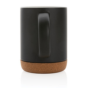 Ceramic mug with cork base