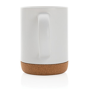Ceramic mug with cork base