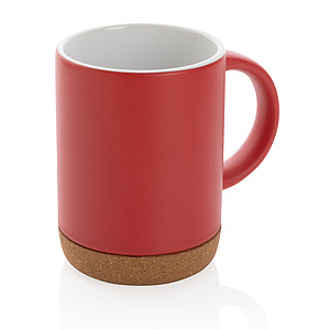 Ceramic mug with cork base